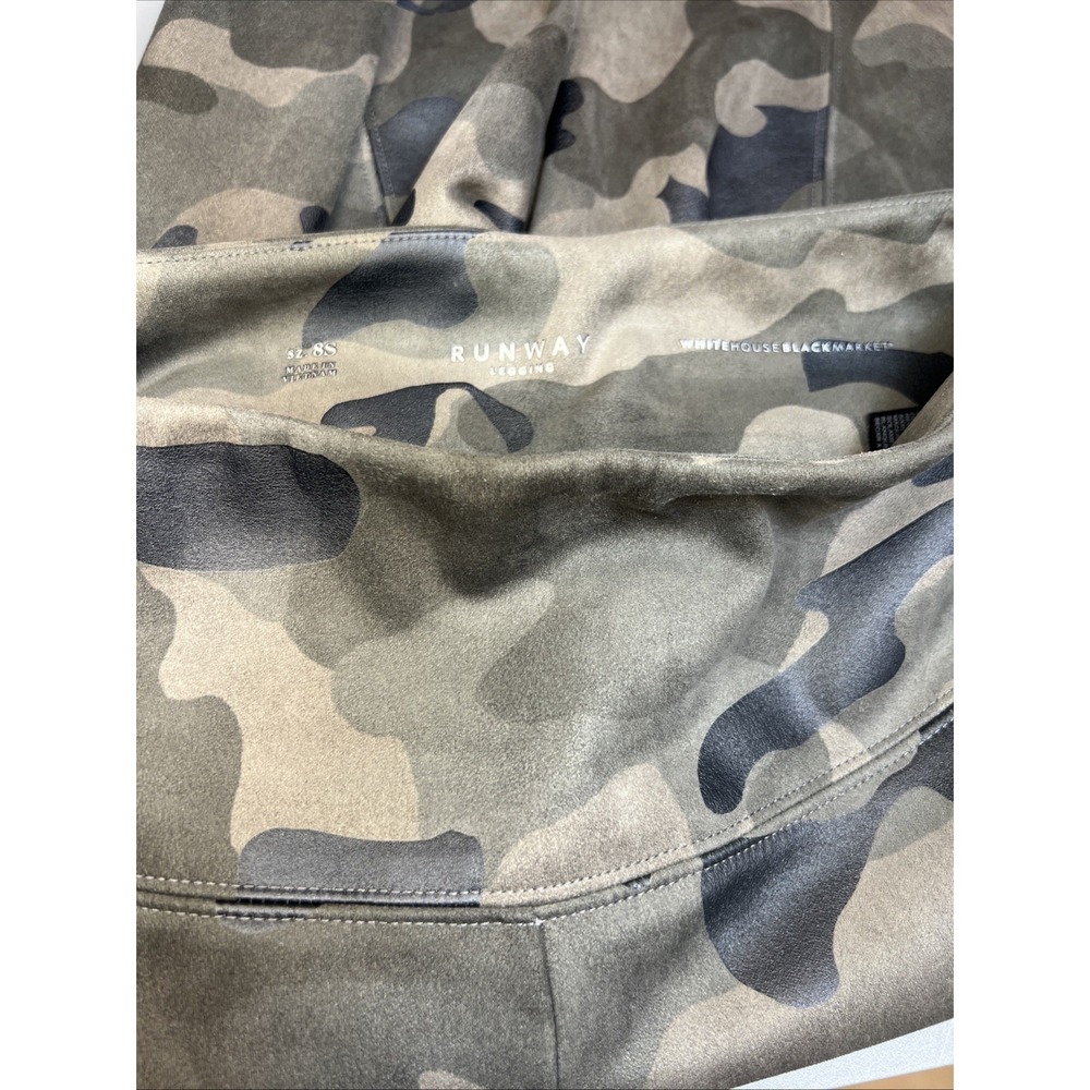 WHBM Runway Legging Women 8 Camo Stretch High Rise White House Black Market - Picture 5 of 12